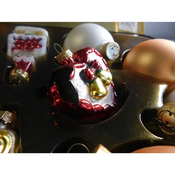 Christmas Ornament Set Vintage Hand Blown Mercury Glass Wedding - Picture 8 of 8